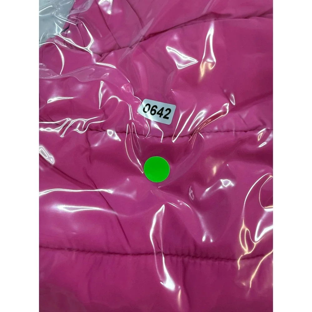 Sydney & Co Puffer Vest Dog Medium Pink New Reversible Quilted Jacket 0642